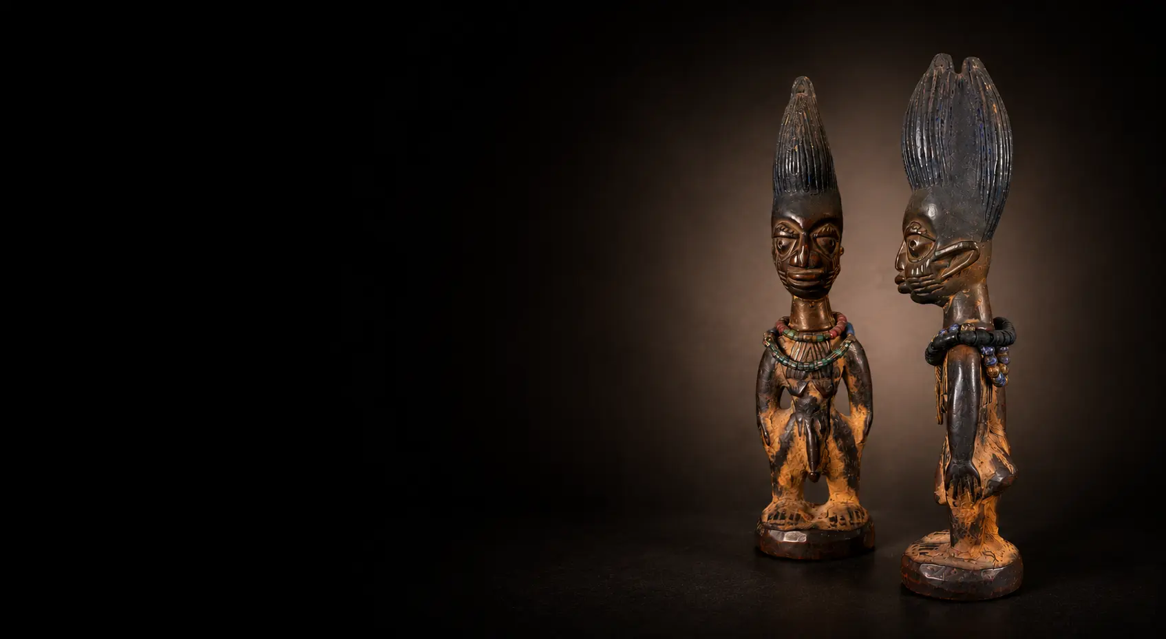 Pair of Yoruba Ibeji figures from the ibeji.fr research website
